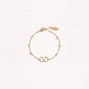 Valentino Vlogo Signature Metal And Swarovski® Crystal Bracelet